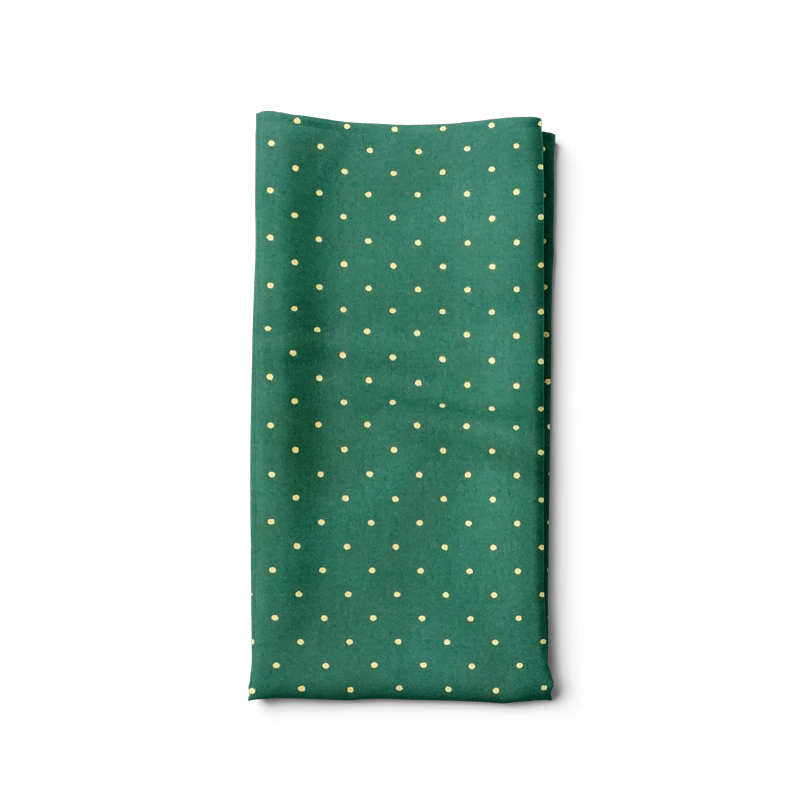 Golden dots green bandana