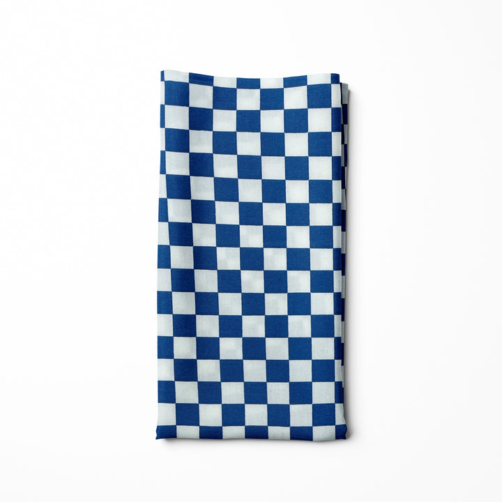 Blue Check Bandana
