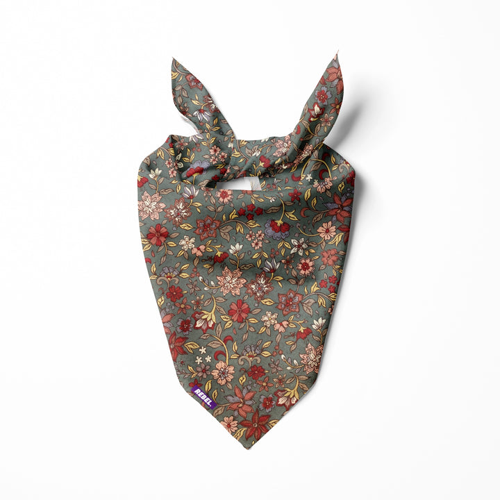 Autumn flower bandana