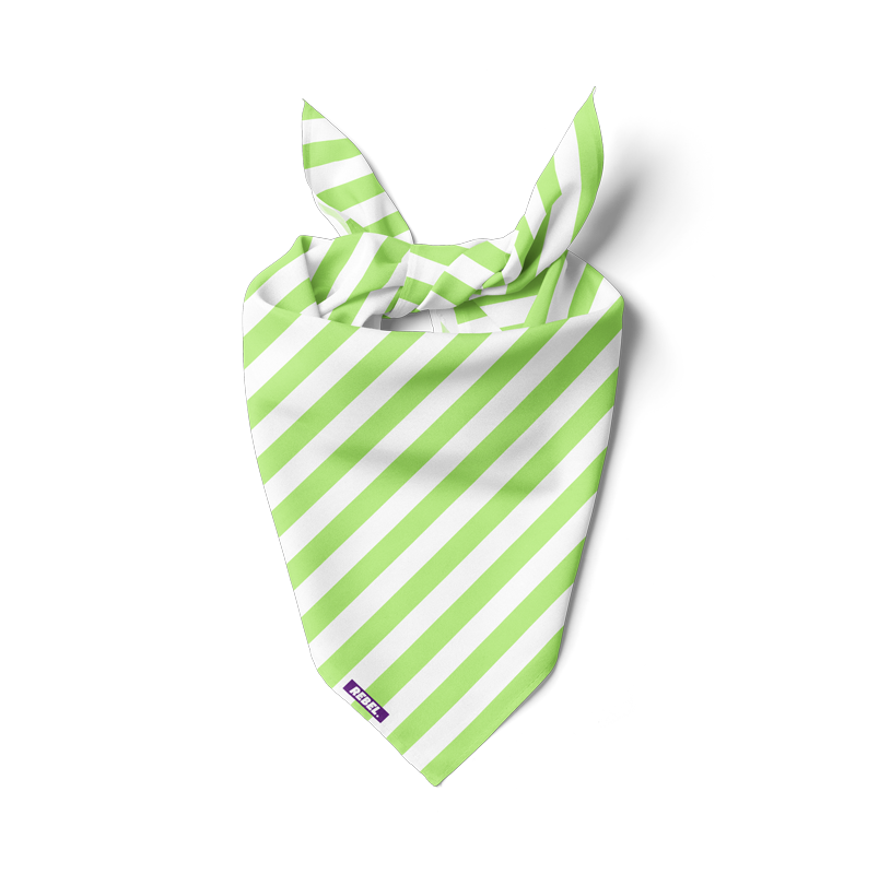 Green strips bandana