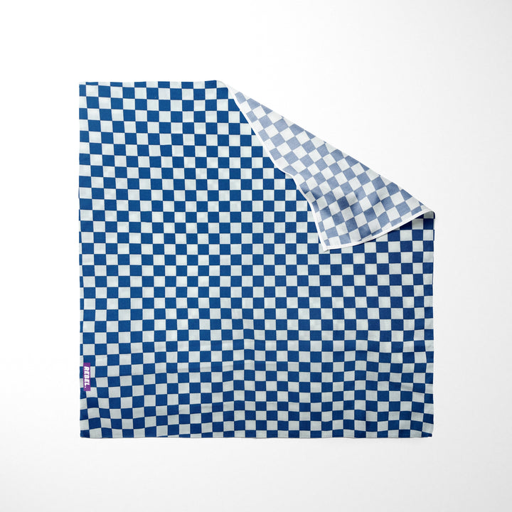 Blue Check Bandana