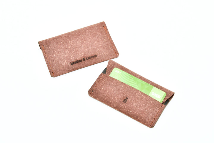 Brown leather wallet, model A, by Rebel Dog Club